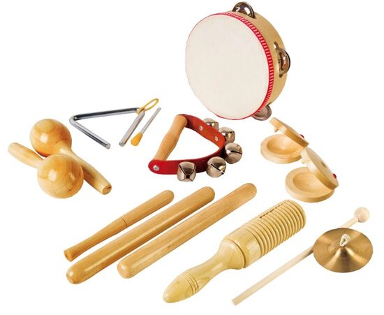 RITMIČNI INŠTRUMENTI (set 12 kosov) v torbi 13776